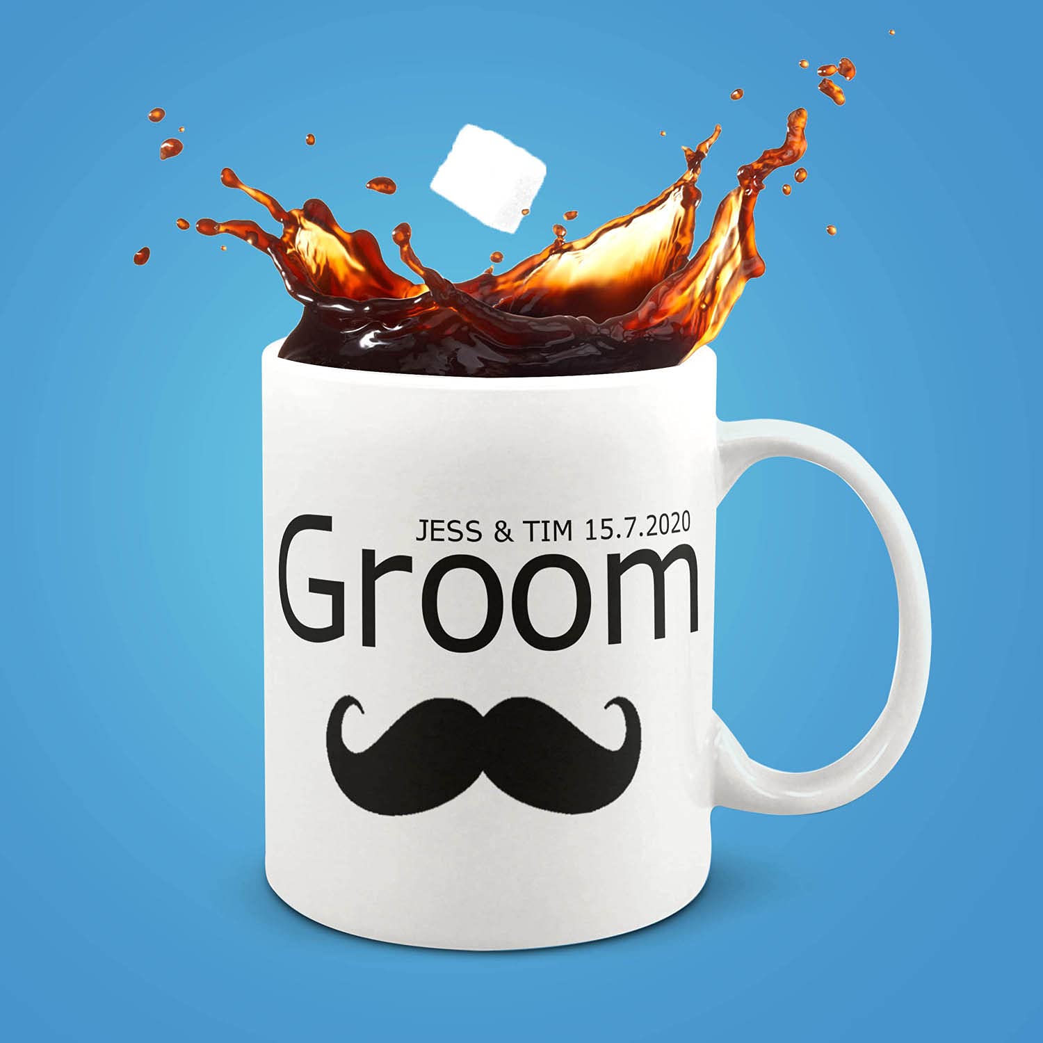 Personalized Coffee Mug for New Brides - Custom Wedding Gift for Bridal Shower, Anniversary & Newlyweds - Perfect for Morning Coffee & Tea at Home or Office