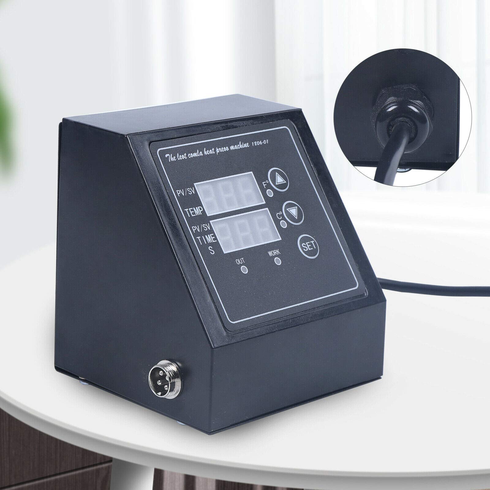 Digital Dual Display Heat Press Control Box 110V US Plug - Precise Temperature Controller for Mug, Plate, Stone Photo & T-Shirt Heat Press Machine - Perfect for Custom Printing, Sublimation & DIY Craft Projects