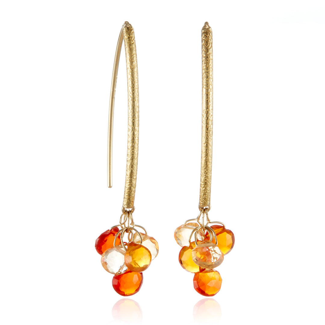 Exquisite Fire Opal Navette Earrings – 925 Sterling Silver Dangle Earrings for Women | Perfect for Weddings, Parties & Evening Events