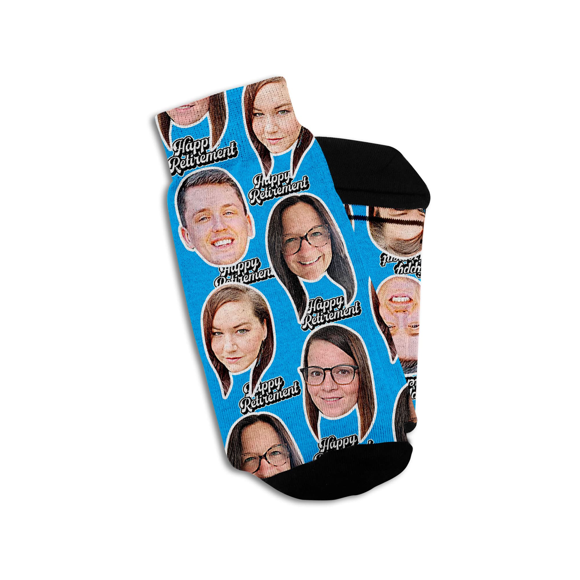 Personalized Face Socks - Custom Photo Socks for Birthday, Anniversary & Holiday Gifts - Fun Novelty Socks for Couples, Friends & Family