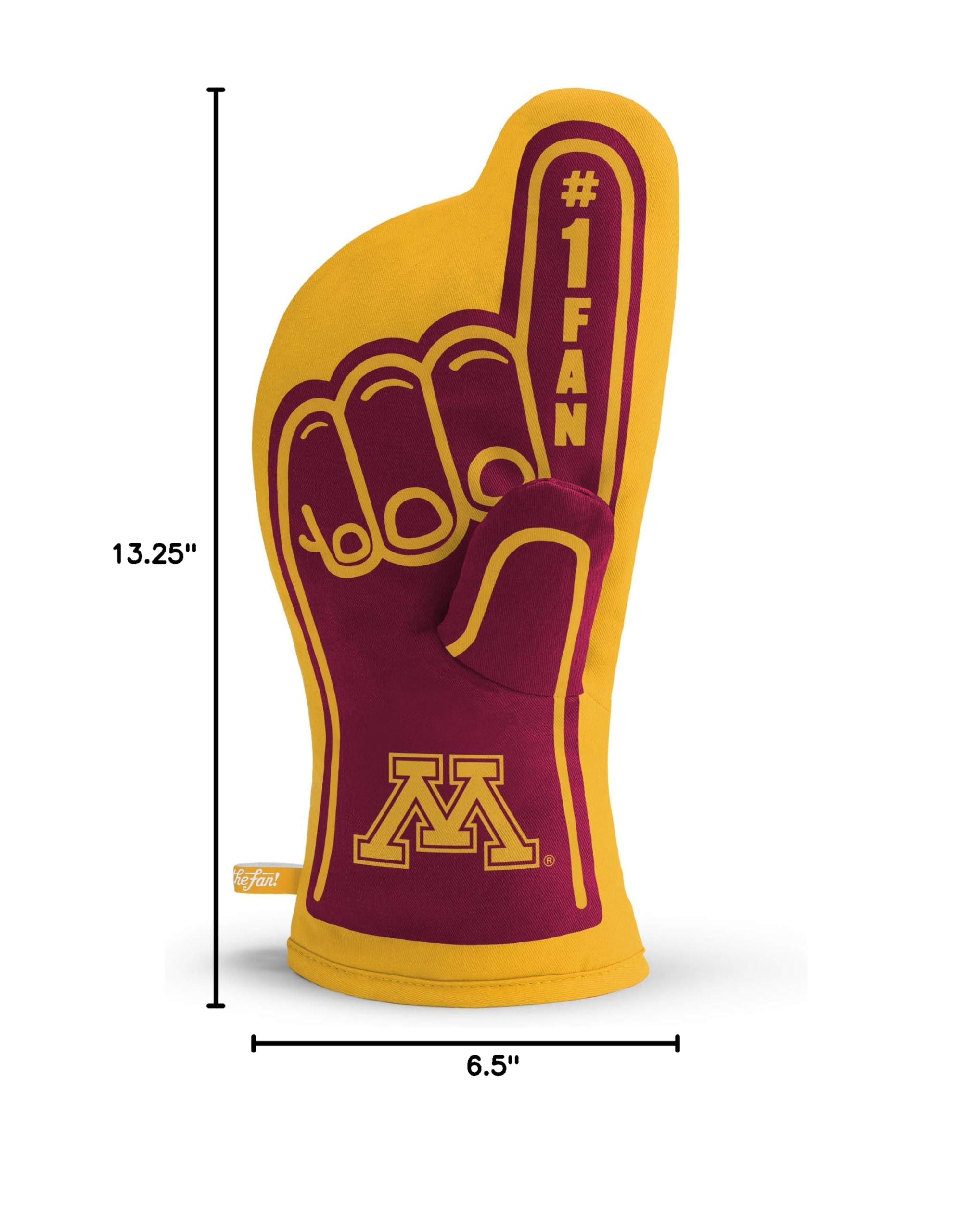YouTheFan NCAA #1 Oven Mitt - Heat Resistant Kitchen Glove for Baking, Grilling & Cooking - Perfect for College Sports Fans & Home Chefs
