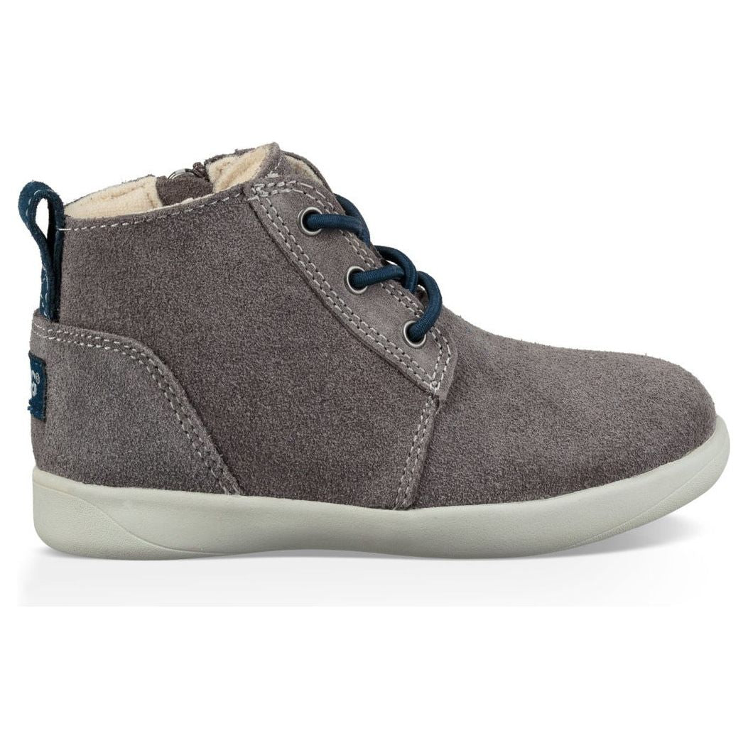 UGG Toddler's Kristjan Chukka Boots - Charcoal Suede Winter Shoes for Boys & Girls | Warm & Comfortable Kids Snow Boots for Outdoor Play & Cold Weather