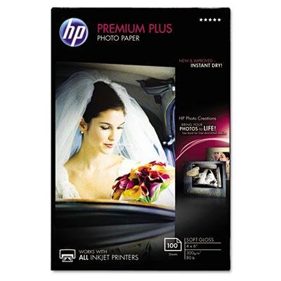 HP Premium Plus Photo Paper - High-Quality Glossy Finish for Professional Prints | Perfect for Photo Albums, Scrapbooking & Home Decor