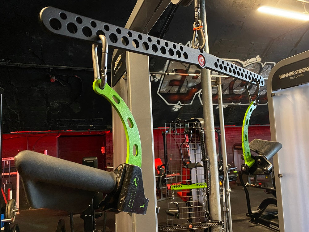 30 GymPin D Handle Bar for Strength Training - Heavy Duty Workout Equipment for CrossFit, Powerlifting & Home Gym - Perfect for Pull Ups, Rows & Deadlifts