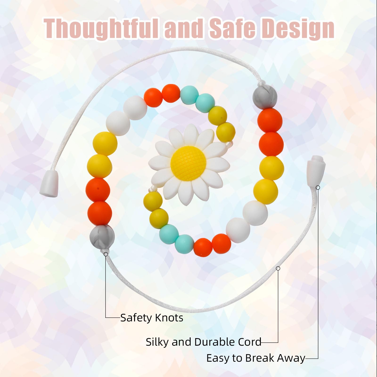 Sensory Chew Necklaces for Kids & Adults - BPA Free Chewable Jewelry for ADHD, Autism, Anxiety Relief - 2 Pack Oral Stimulation Fidget Toys - Perfect for Classroom, Travel, and Stress Management