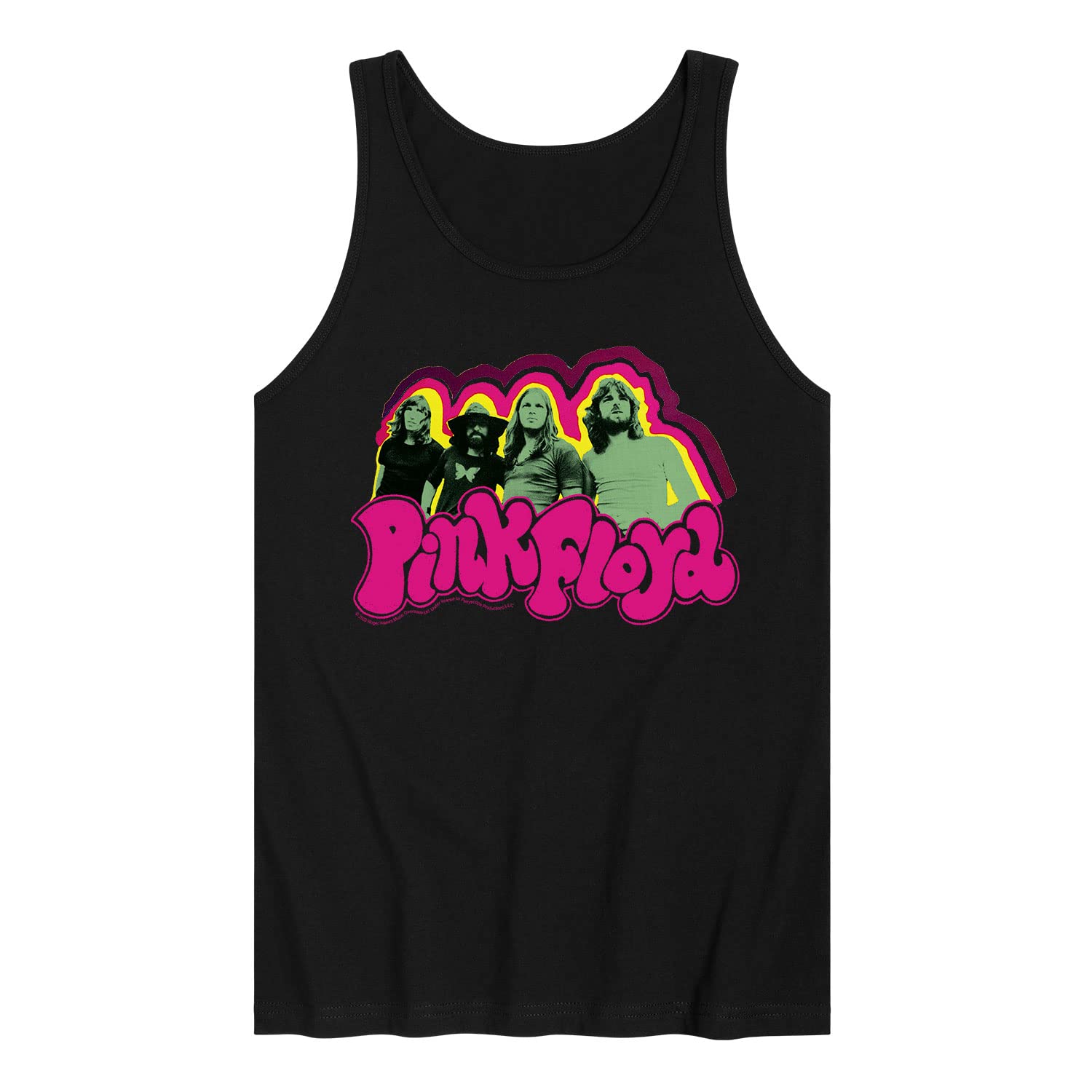 HYBRID APPAREL Pink Floyd Men's Jersey Tank Top - Vintage Band Graphic Tee for Concerts, Summer Outfits & Casual Wear