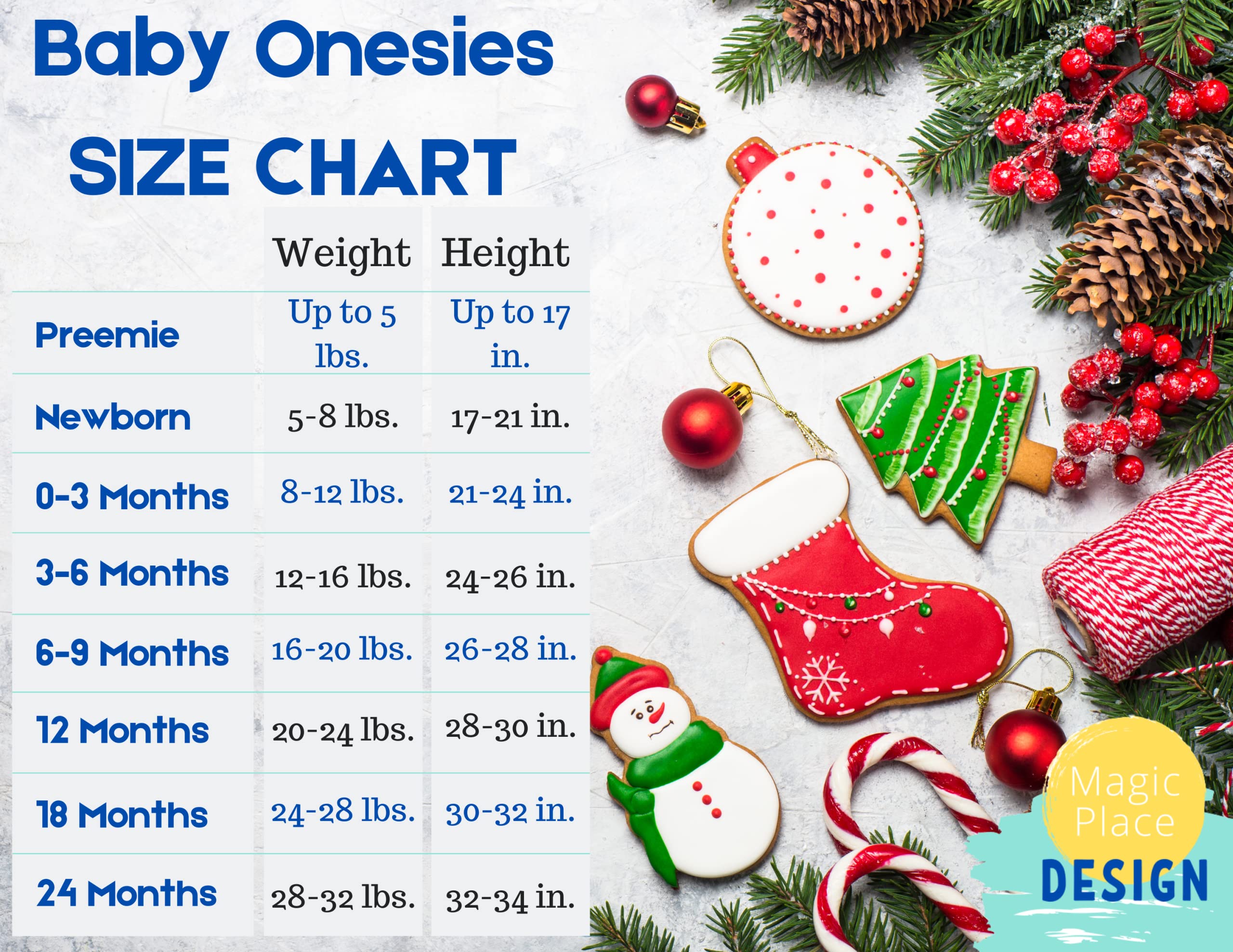 Christmas Baby Onesie - Cute Newborn & Toddler Outfit for Girls - My First Christmas & New Year Bodysuit - Perfect for Holiday Photos, Family Gatherings & Baby Shower Decorations