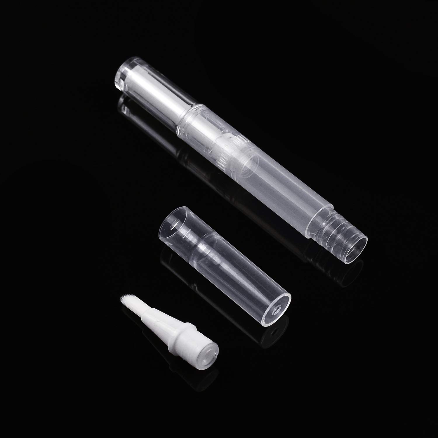 Awpeye 30Pack 3ML Transparent Twist Pens - Empty Nail Oil Pen Brush, Cosmetic Lip Gloss Container Applicators for DIY Beauty, Nail Art & Travel Essentials