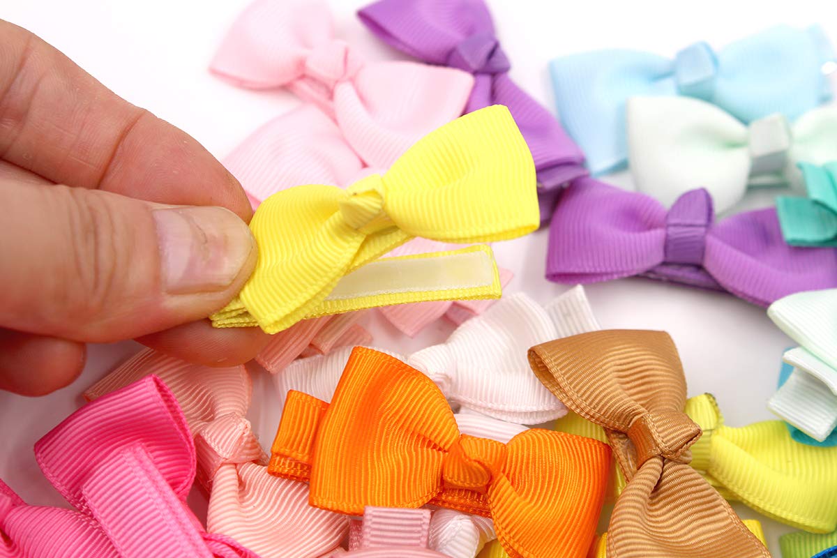 JOYOYO 50PCS Baby Hair Clips - 2 Inch Small Hair Bows for Girls, Toddlers & Infants | Non-Slip Fully Wrapped Hair Accessories for Pigtails, Ponytails & Daily Styling | Perfect for Parties, Photos & Everyday Use