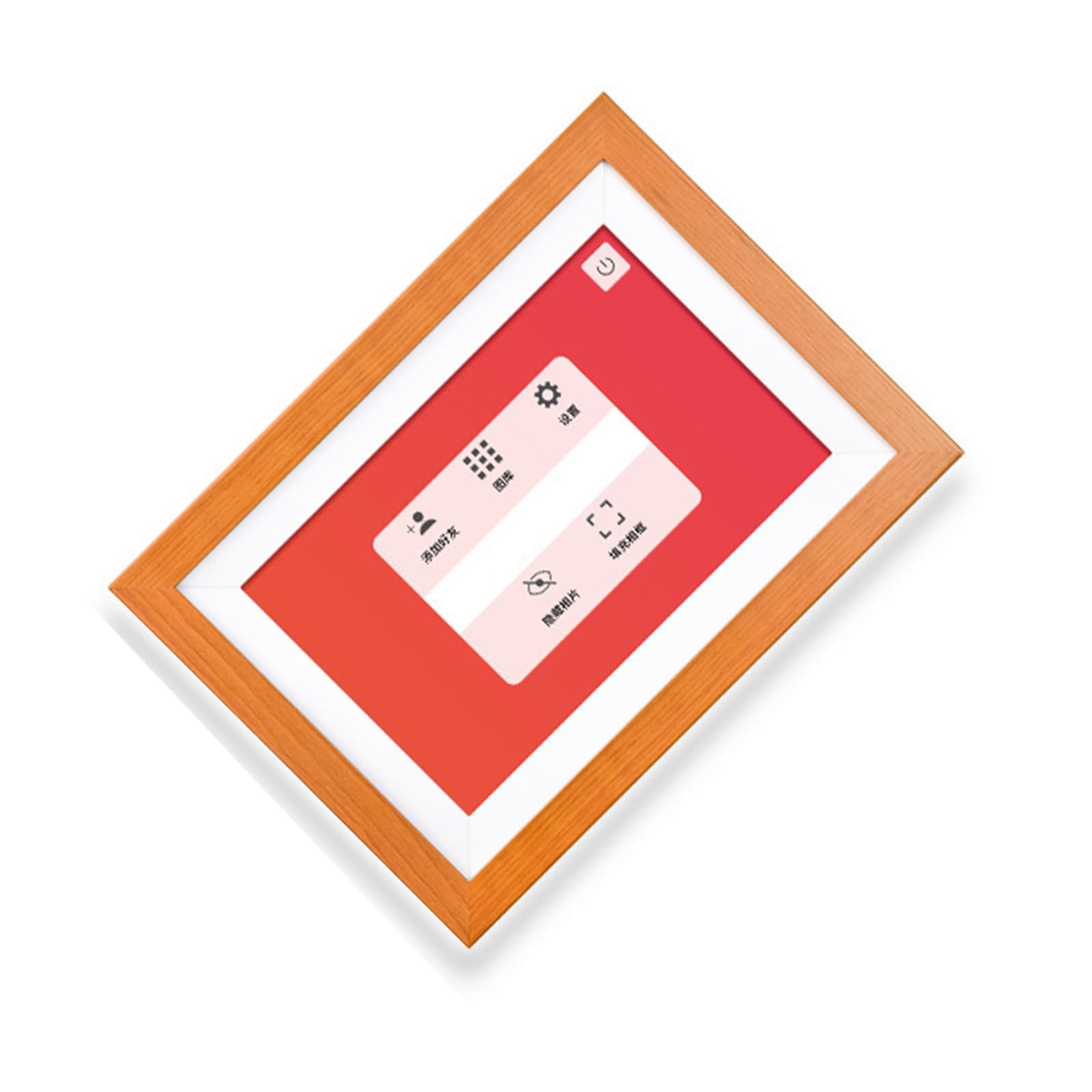 8 Inch Smart Digital Photo Frame with Touch Screen - Auto Picture Rotation, HD Display for Photos & Videos | Perfect for Home Decor, Office Display, and Gift Giving