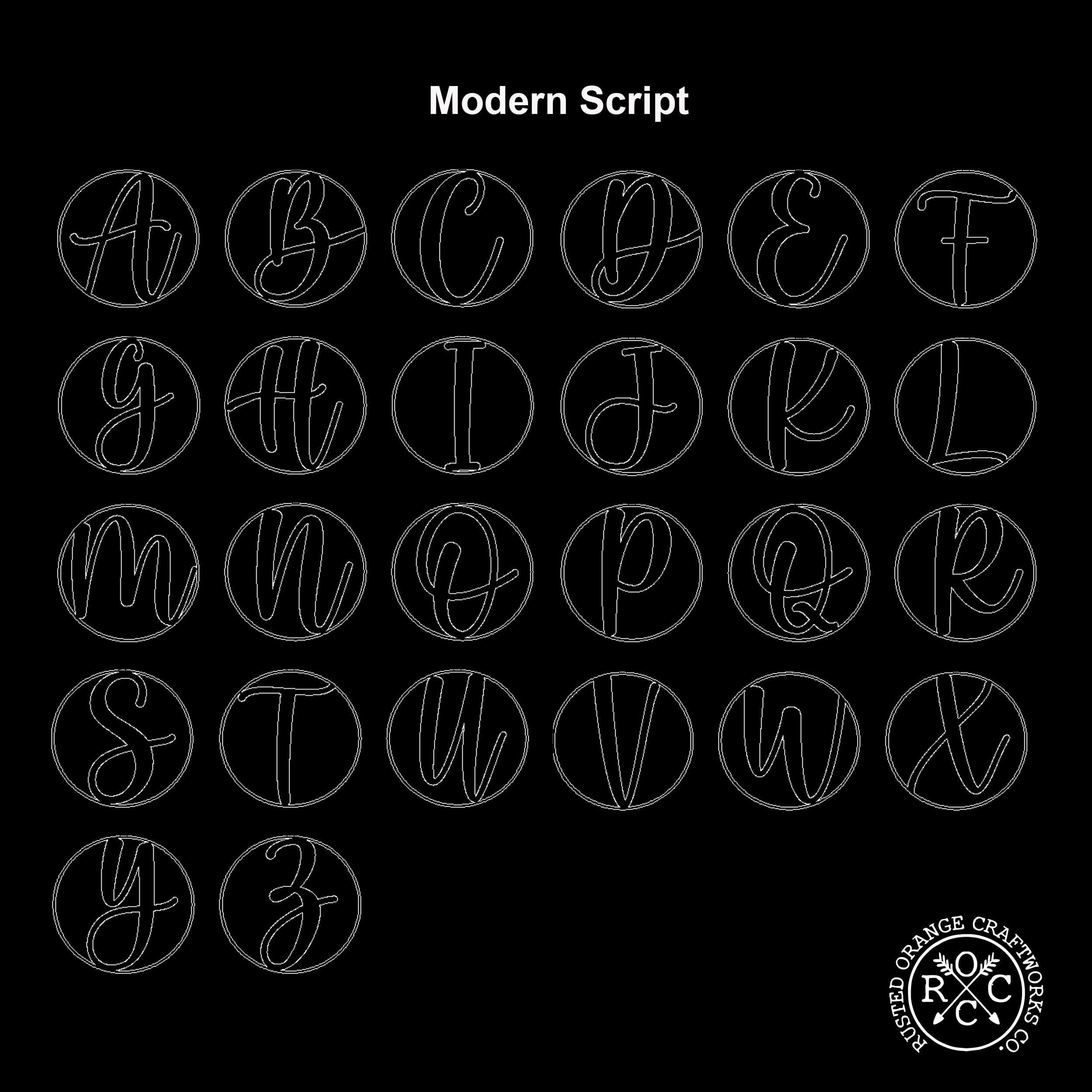 Custom Monogram Metal Wall Decor - 10 Modern Single Letter Designs in 2 Styles - Perfect for Home, Office & Wedding Decor