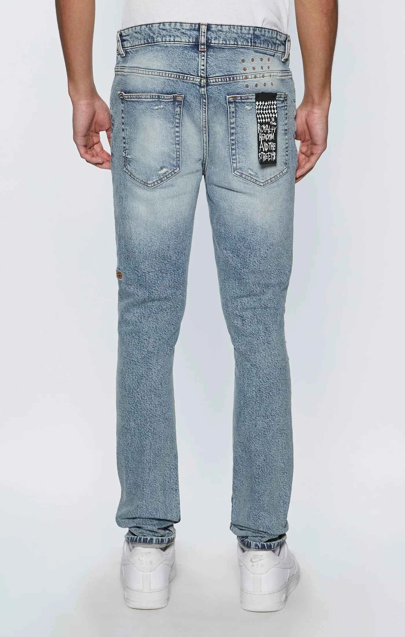 KSUBI Van Winkle Scatter Chamber - Trendy Distressed Denim Jacket for Men & Women | Perfect for Streetwear, Casual Outfits & Night Out Looks