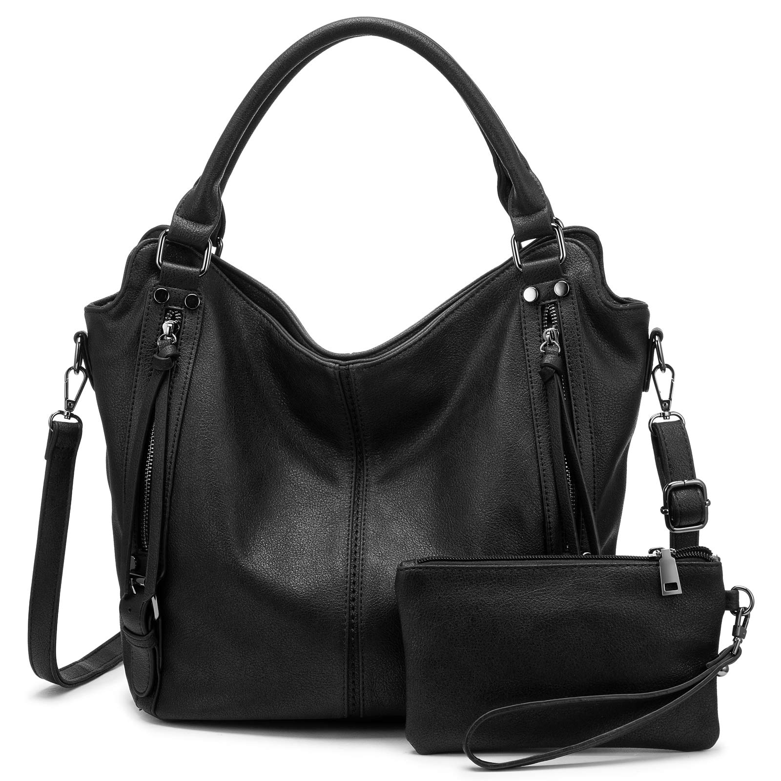 Stylish Women's PU Leather Tote Bag - Large Fashion Hobo Shoulder Bag with Adjustable Strap for Work, Travel & Everyday Use
