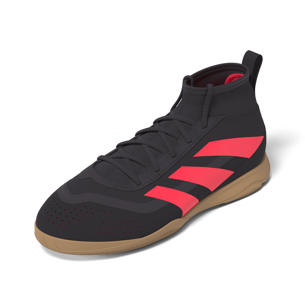 Adidas Predator League Indoor Soccer Shoes for Kids - Youth Football Cleats (Aurora Blue/Turbo/Gum) - Perfect for Indoor Training & School Gym Class