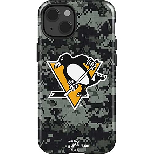 Skinit Impact-Resistant Phone Case for iPhone 13 - Official NHL Pittsburgh Penguins Camouflage Design | Durable Protection for Hockey Fans & Outdoor Activities