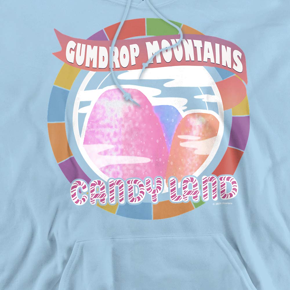 Trevco Candy Land Gumdrop Mountains Unisex Adult Pullover Hoodie - Soft & Comfortable Sweatshirt for Men & Women - Perfect for Casual Wear, Gaming, and Cosplay