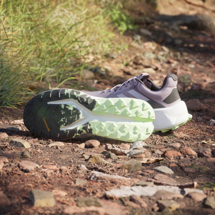 Adidas Women's Terrex Soulstride Ultra Trail Running Shoes - Preloved Fig/Silver Dawn/Aurora Black | Lightweight Hiking & Outdoor Adventure Footwear for Women