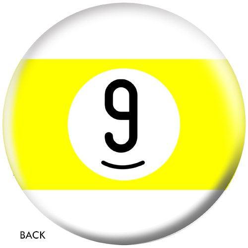 OnTheBallBowling Billiards Bowling Ball - Yellow Stripe 9 Ball for Professional & Casual Play - Perfect for Bowling Alleys, Game Rooms & Home Entertainment