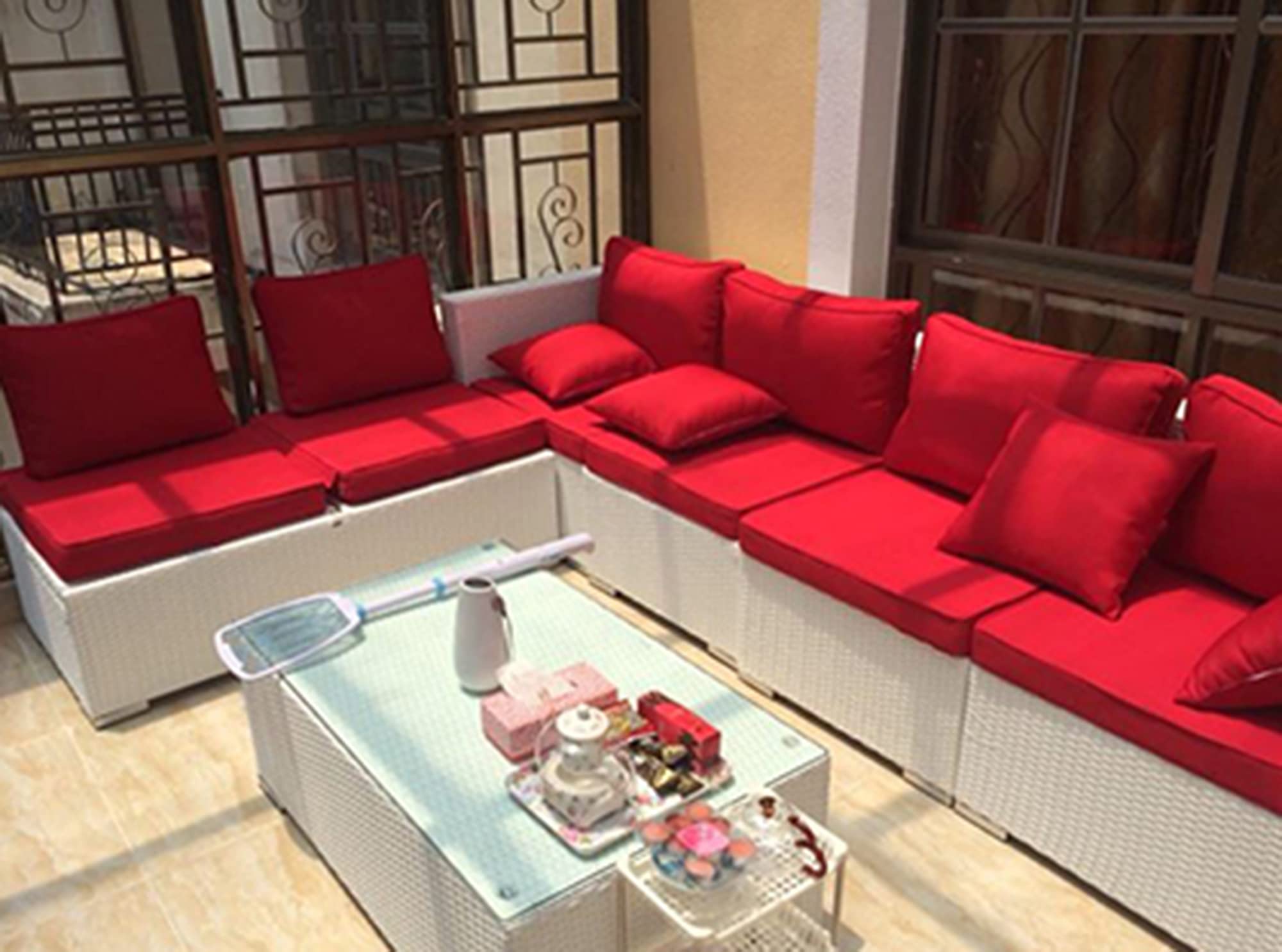 Waterproof 2-3 Seater Bench Cushion - Soft Rectangle Seat Pad for Indoor & Outdoor Use - Perfect for Garden Benches, Patio Furniture & Swing Seats - Durable & Comfortable for All Weather Conditions