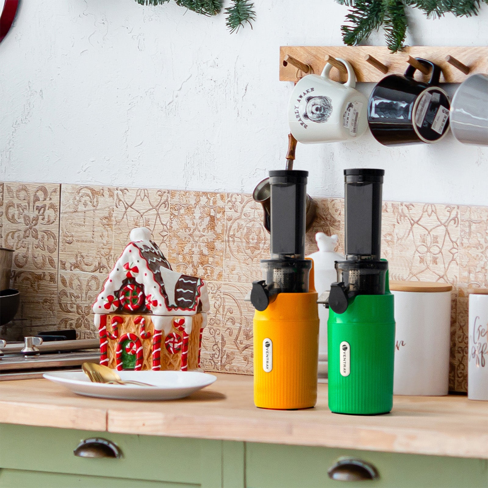 Premium Ginnie Juicer - High-Speed Cold Press Juicer for Fruits & Vegetables - Perfect for Healthy Juicing at Home, Gym, or Office