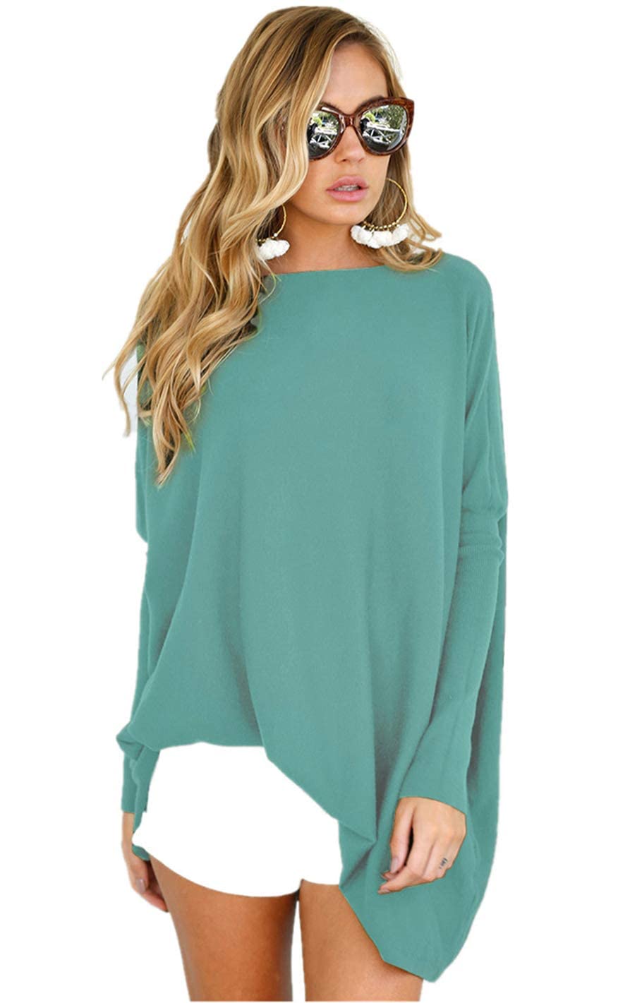 LETSRUNWILD Women's Oversized Tunic Tops - Long Sleeve Fall Sweater Dresses & Casual T-Shirts to Wear with Leggings | Perfect for Work, Weekend Outfits and Layering