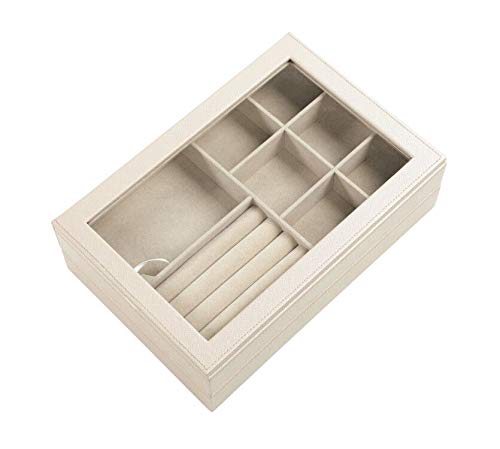 Jaclyn Jewelry Storage Tray - Gold Organizer for Necklaces & Rings