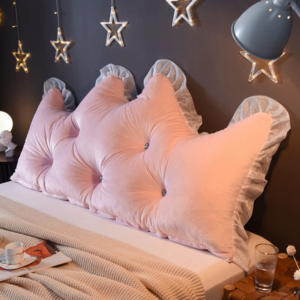 Large Headboard Pillow with Removable Cover - Reading & Backrest Support Wedge for Day Beds, Bunk Beds, and Full Size Beds | Perfect for Reading, Watching TV, and Relaxing in Bed