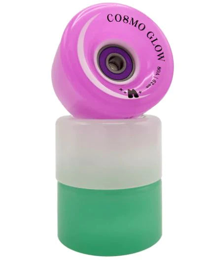 **Moxi Roller Skates with Cosmo Glow 60mm Wheels (4-Pack) – Perfect for Outdoor Skating, Rink, and Fun Fitness Activities**