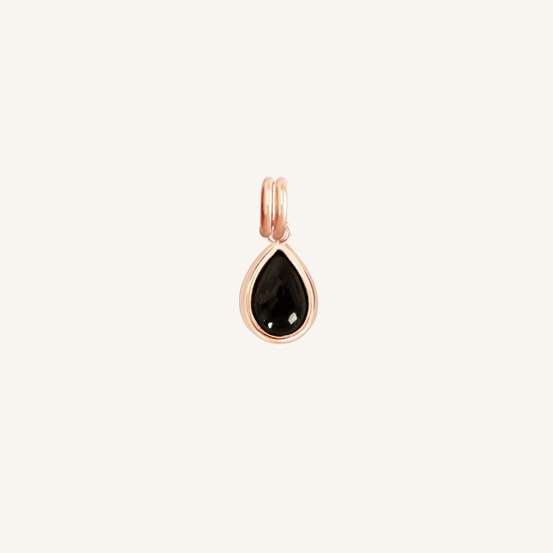 Black Onyx Trove Charm - Elegant Gemstone Jewelry for Women | Perfect for Gift Giving, Meditation & Spiritual Healing