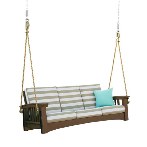 Mission Sofa Rope Swing - Indoor/Outdoor Hanging Chair for Relaxation - Perfect for Backyard, Patio, or Living Room