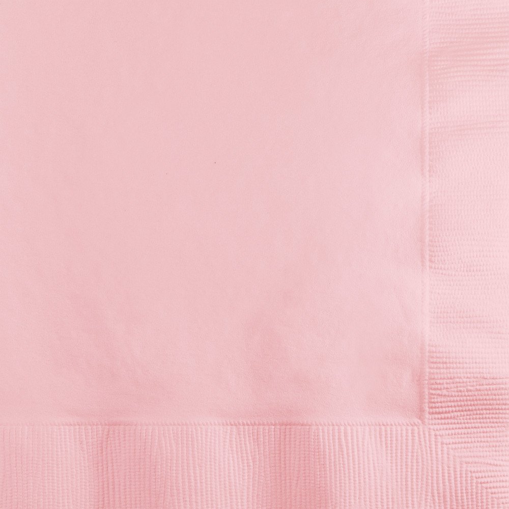 Creative Converting 600 Count Touch of Color Beverage Napkins - Classic Pink, Premium Disposable Paper Napkins for Weddings, Parties, and Special Events