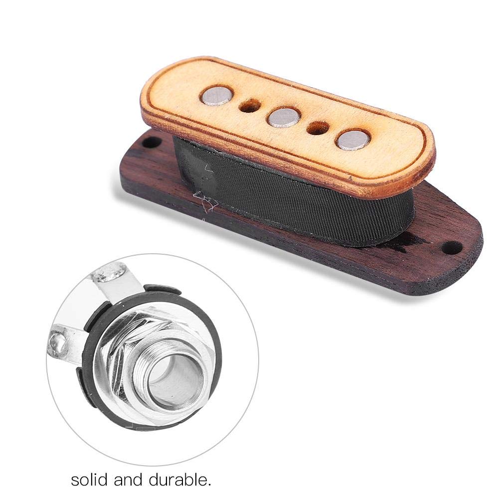 3 String Cigar Box Guitar Pickup - Pre-Wired with Input Jack for Easy Replacement & Repair | Perfect for DIY Cigar Box Guitar Builds & Upgrades