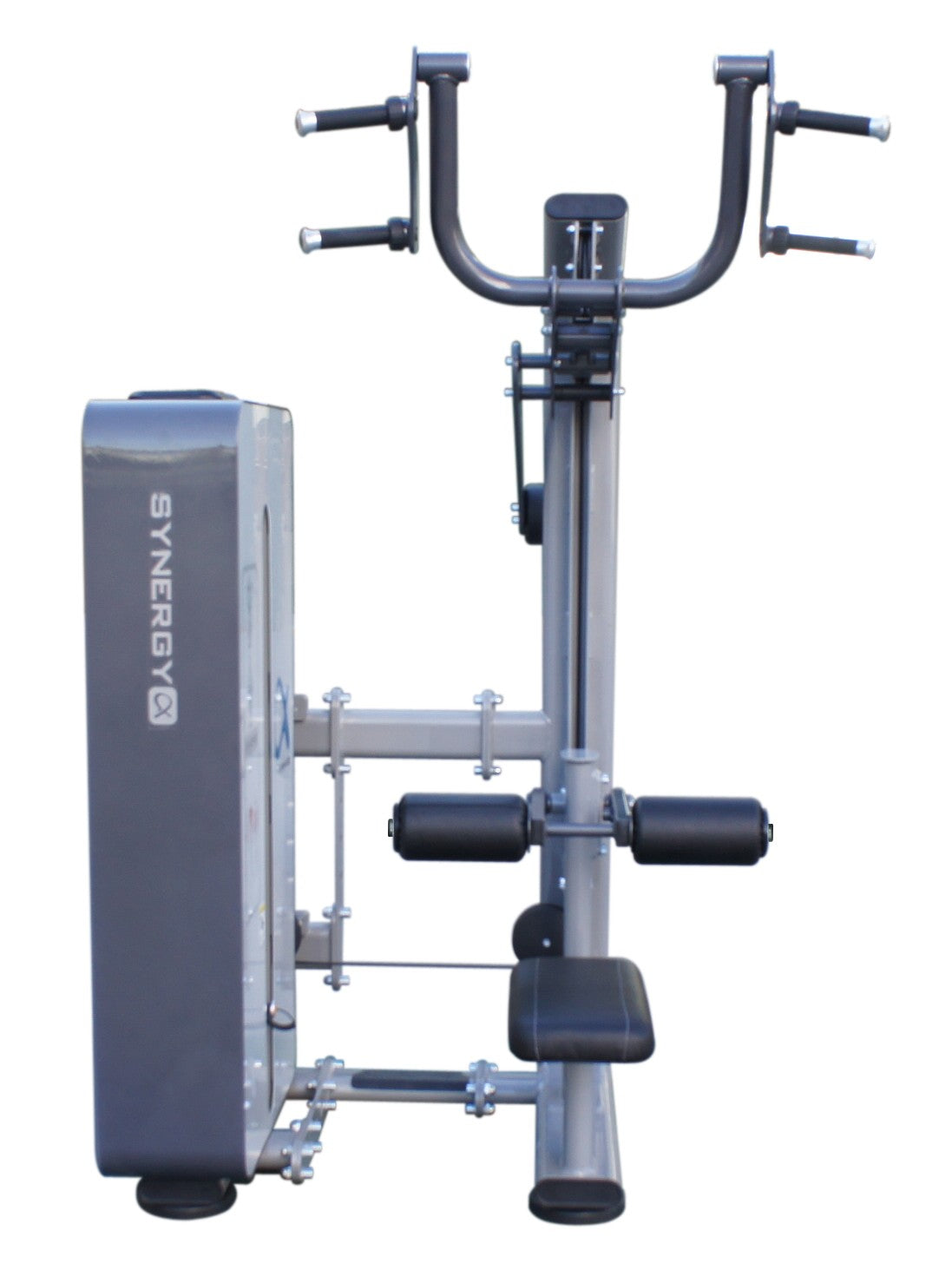 Synergy SA-1 LM Alpha Pin Loaded Lat Pulldown Machine - Premium Home & Commercial Gym Equipment for Back Workouts & Strength Training