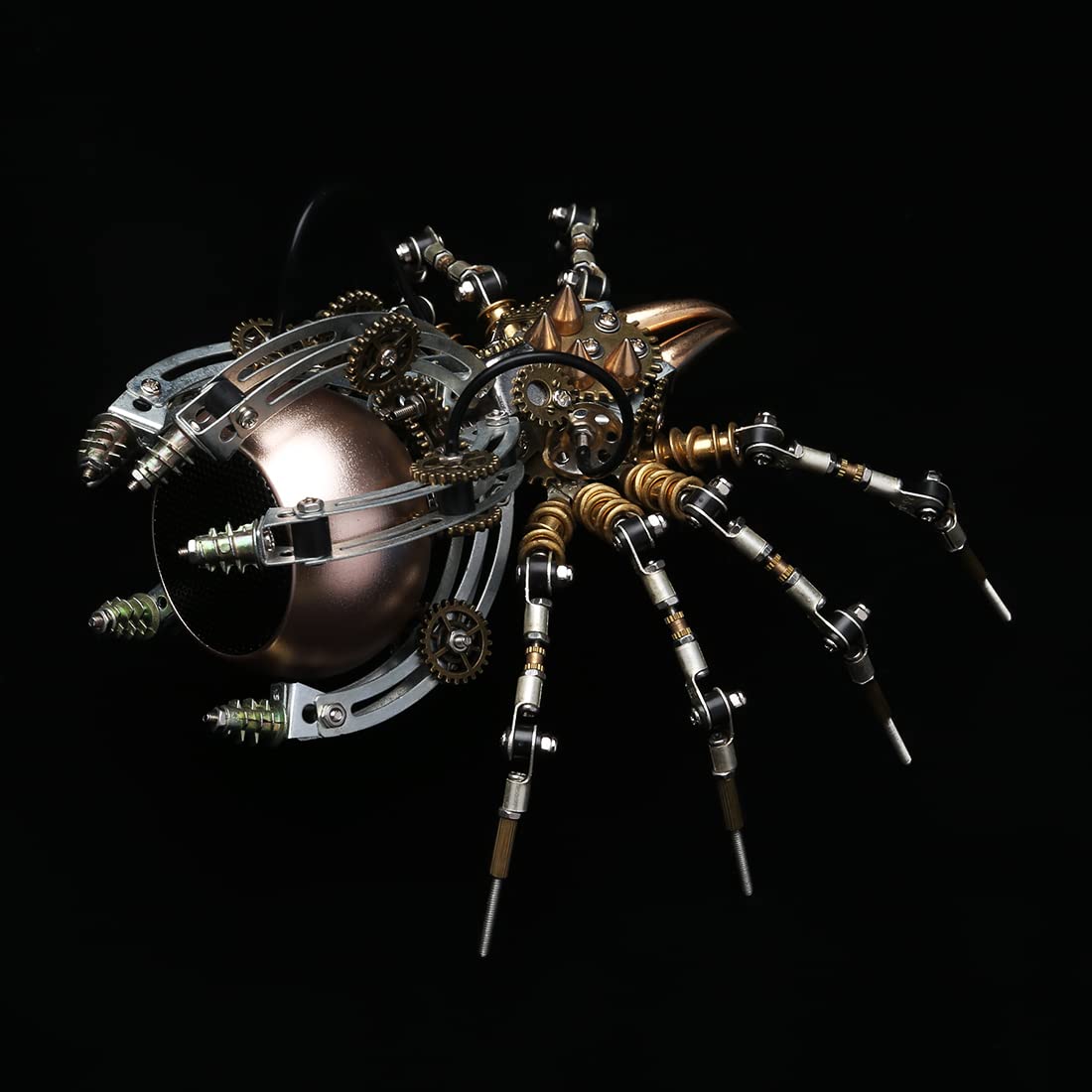 3D Metal Puzzle Spider with Built-in Speaker - DIY Assembly Model Kit for Adults & Teens - Includes Tools & Step-by-Step Guide - Perfect STEM Gift, Home Decor, and Desk Ornament for Office, Gaming Room, or Study Space