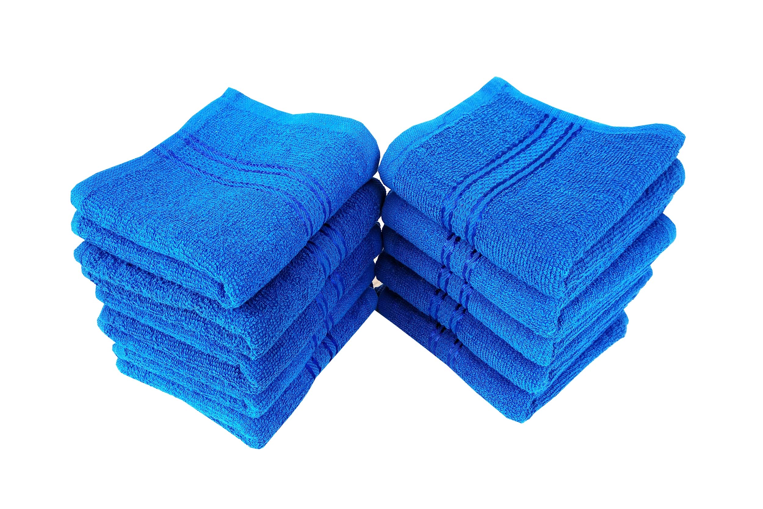 Space Fly SILVERLINE Love Touch Ultra Soft 300 GSM 100% Cotton Hankies - Premium Face Towels & Handkerchiefs (10-Pack) for Daily Use, Travel & Gentle Skin Care