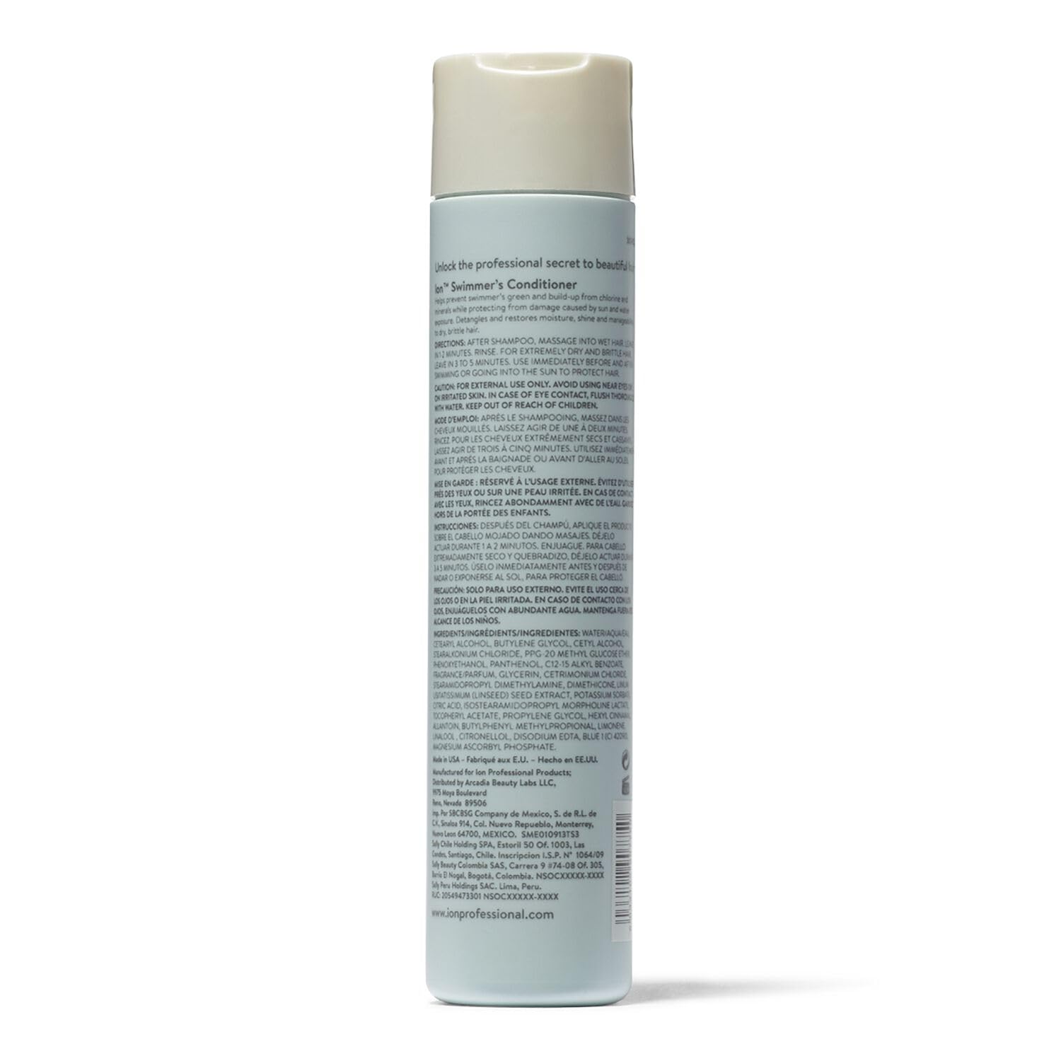 ion Hard Water Conditioner - Lightweight Formula Prevents BuildUp, Adds Shine & Moisture, Vegan - Ideal for Showers, Baths & Hair Care