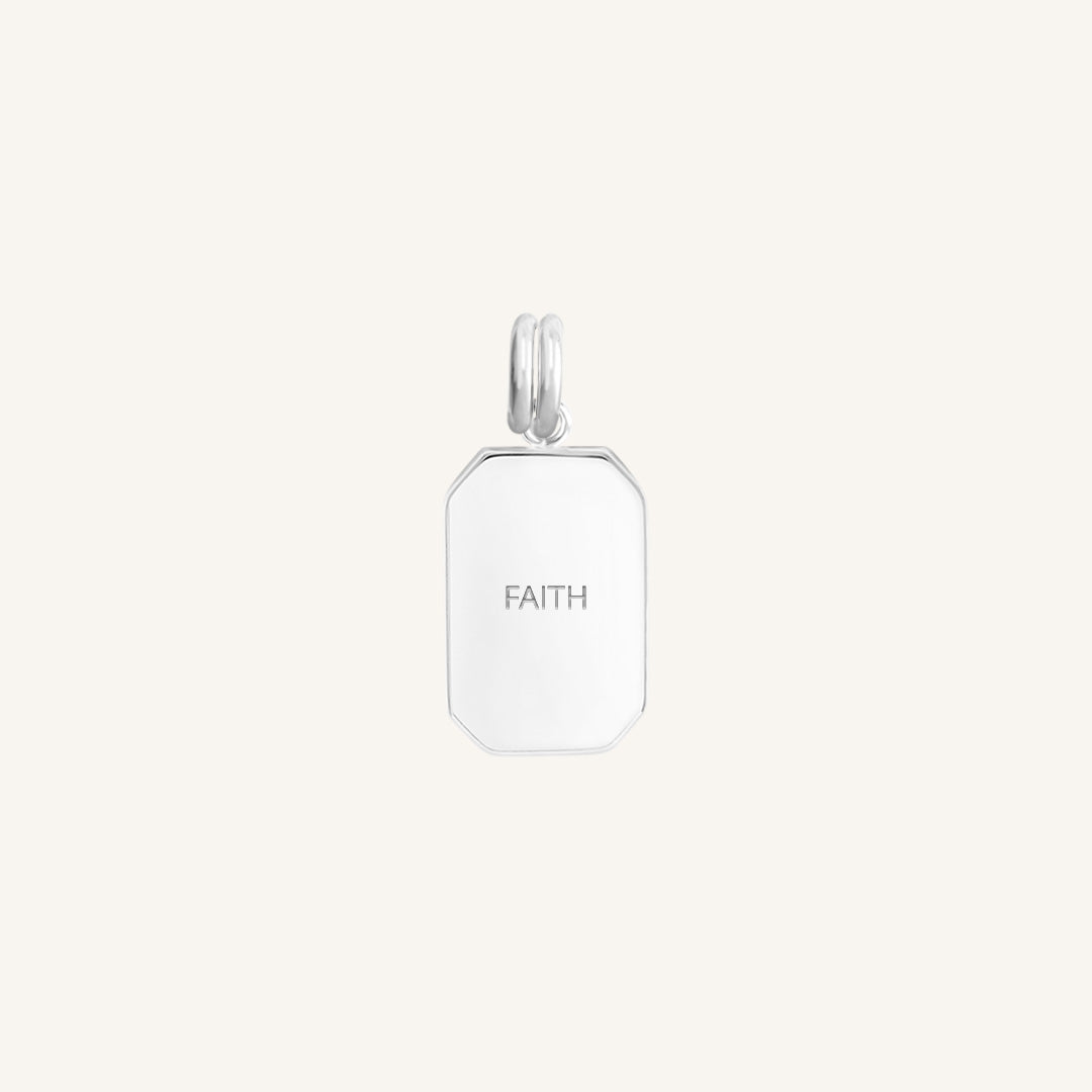 Etch Faith Charm - Inspirational Religious Jewelry for Women - Perfect for Daily Wear, Gifts & Special Occasions