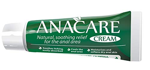 Anacare Fast Acting Hemorrhoid Cream for Anal Itching & Piles Relief - Soothing Treatment for Internal & External Hemorrhoids - Perfect for Postpartum Recovery & Office Workers