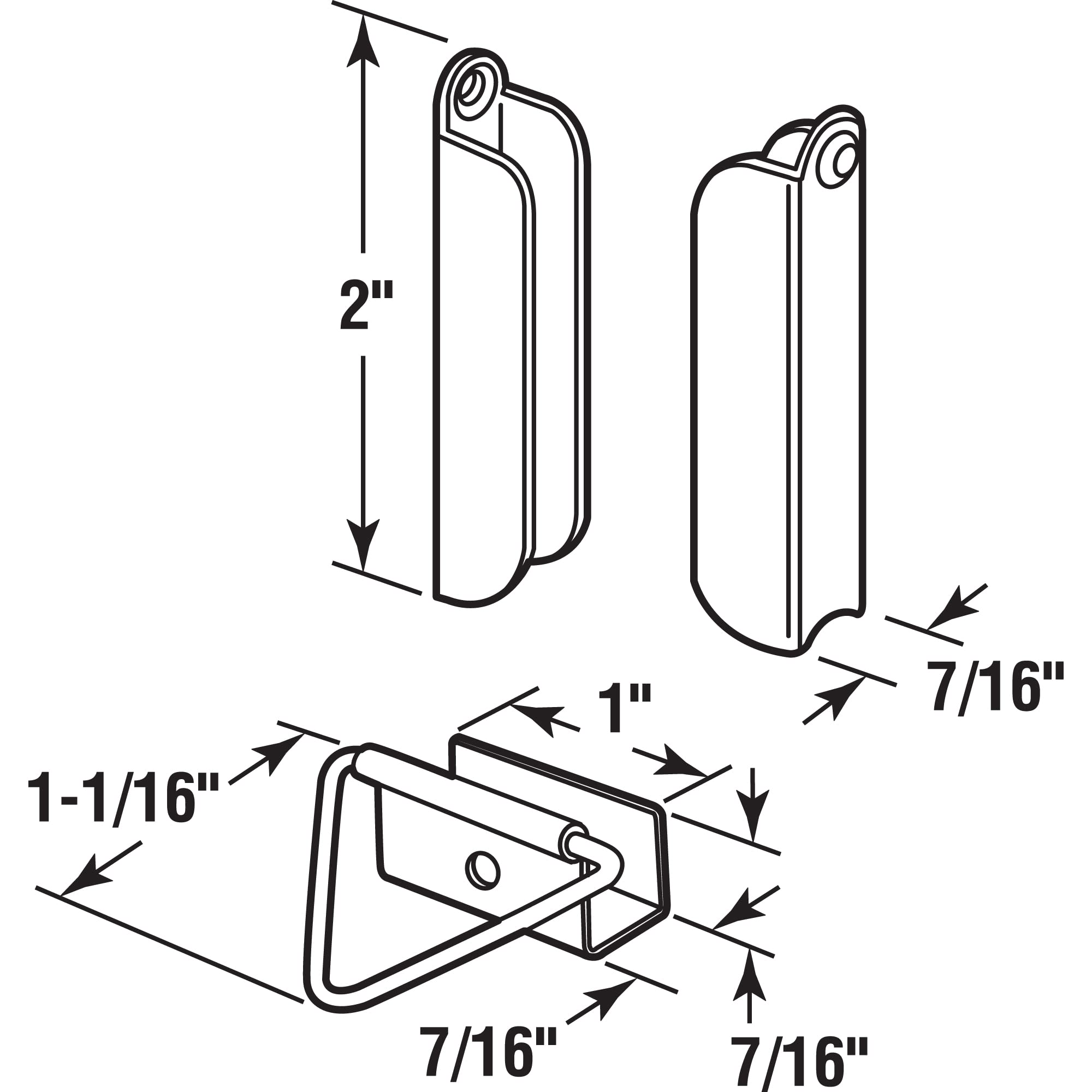 Prime-Line PL 7760 4 Top & 2 Bottom Cabinet Hangers with Latches and Screws - Mill Finish Hardware Set (1 Pack) - Perfect for Kitchen Cabinets, Wardrobes & Furniture Installation