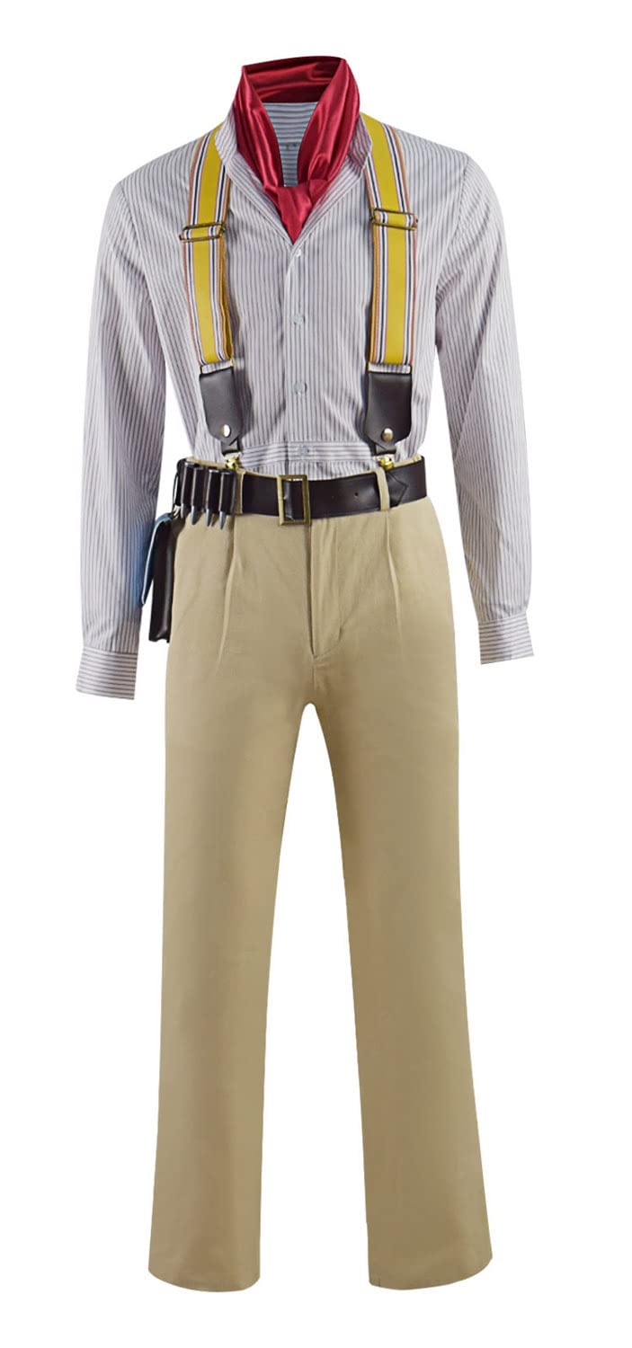 Jungle Cruise Frank Wolff Boat Captain Costume - Halloween Cosplay Outfit for Adults | Disney Movie Inspired Carnival Suit for Parties & Theme Events