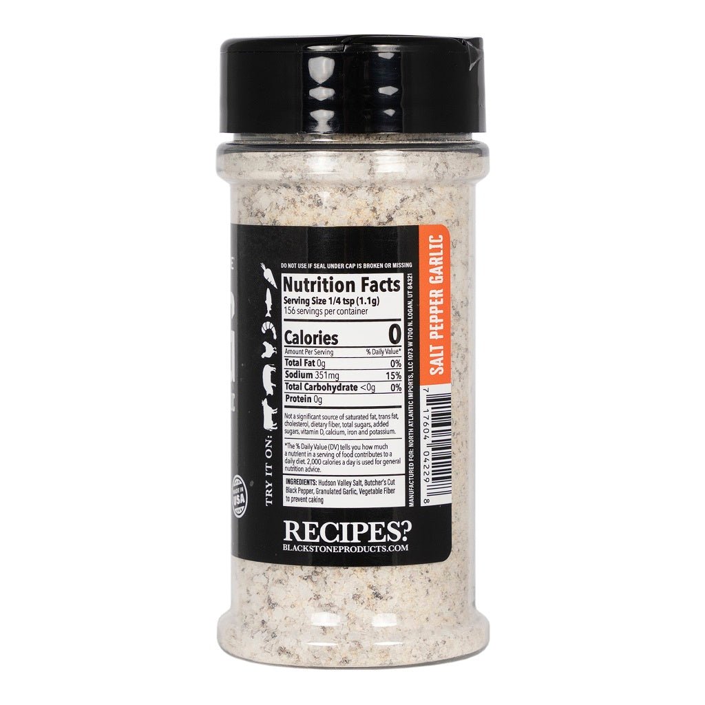Premium S.P.G. Seasoning Blend - Salt, Pepper, Garlic All-Purpose Spice Mix for Grilling, Roasting & Everyday Cooking