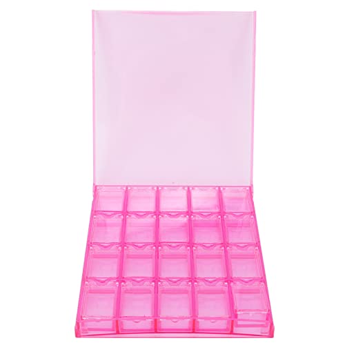 Waterproof 20 Grid Beaded Jewelry and Nail Art Storage Box with Ornaments - Perfect for Organizing DIY Crafts, Nail Supplies & Small Accessories at Home or Salon