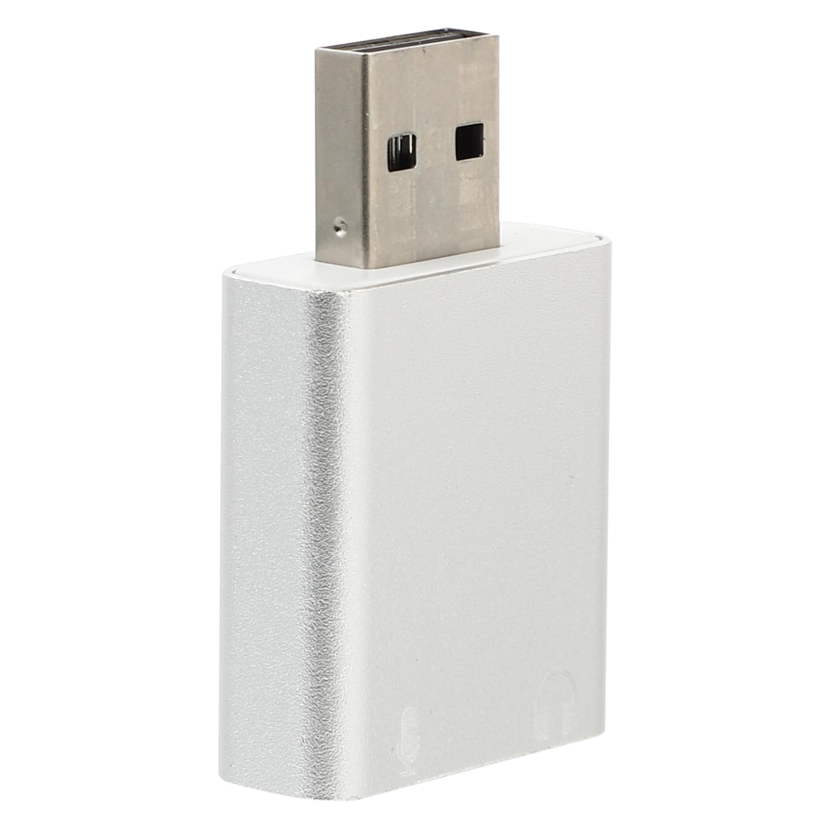 OSALADI USB External Sound Card - Stereo Audio Splitter with Mic Support, 3.5mm Headphone & Headset Adapter for PC/Laptop - Durable Aluminum Alloy Design | Perfect for Gaming, Online Meetings & Music Production