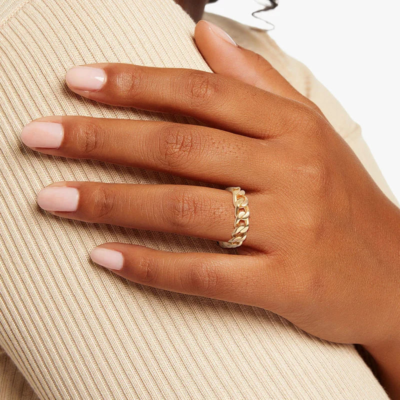 Brooke Ring Gold - Elegant 14K Gold Plated Ring for Women, Perfect for Weddings, Anniversaries & Special Occasions