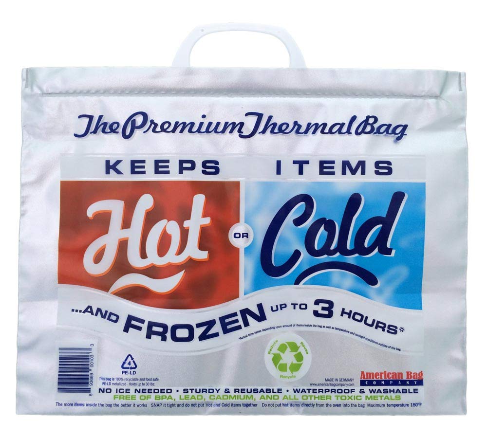5-Pack Insulated Thermal Lunch Cooler Bags for Work, School & Picnics - Leakproof & Durable