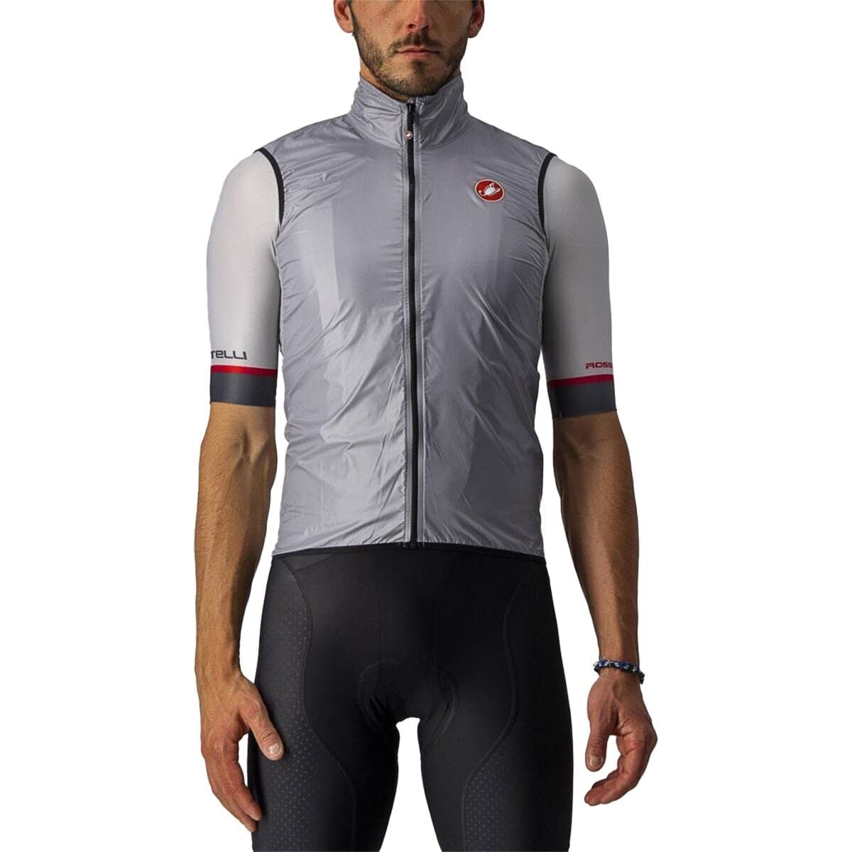 CASTELLI Men's Sporty Cycling Jersey - High Performance Bike Shirt for Road & Mountain Biking - Breathable & Moisture Wicking for Comfortable Rides