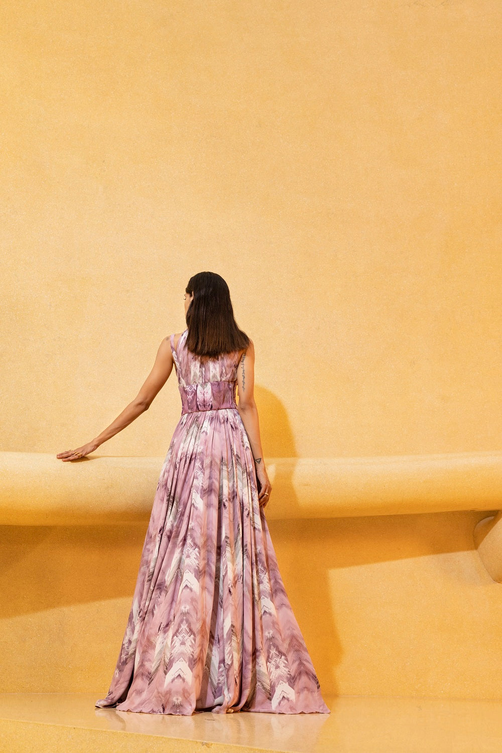 Lilac Floral Print Maxi Dress - Elegant Long Flowy Summer Dress for Women - Perfect for Beach Vacations, Weddings & Date Nights