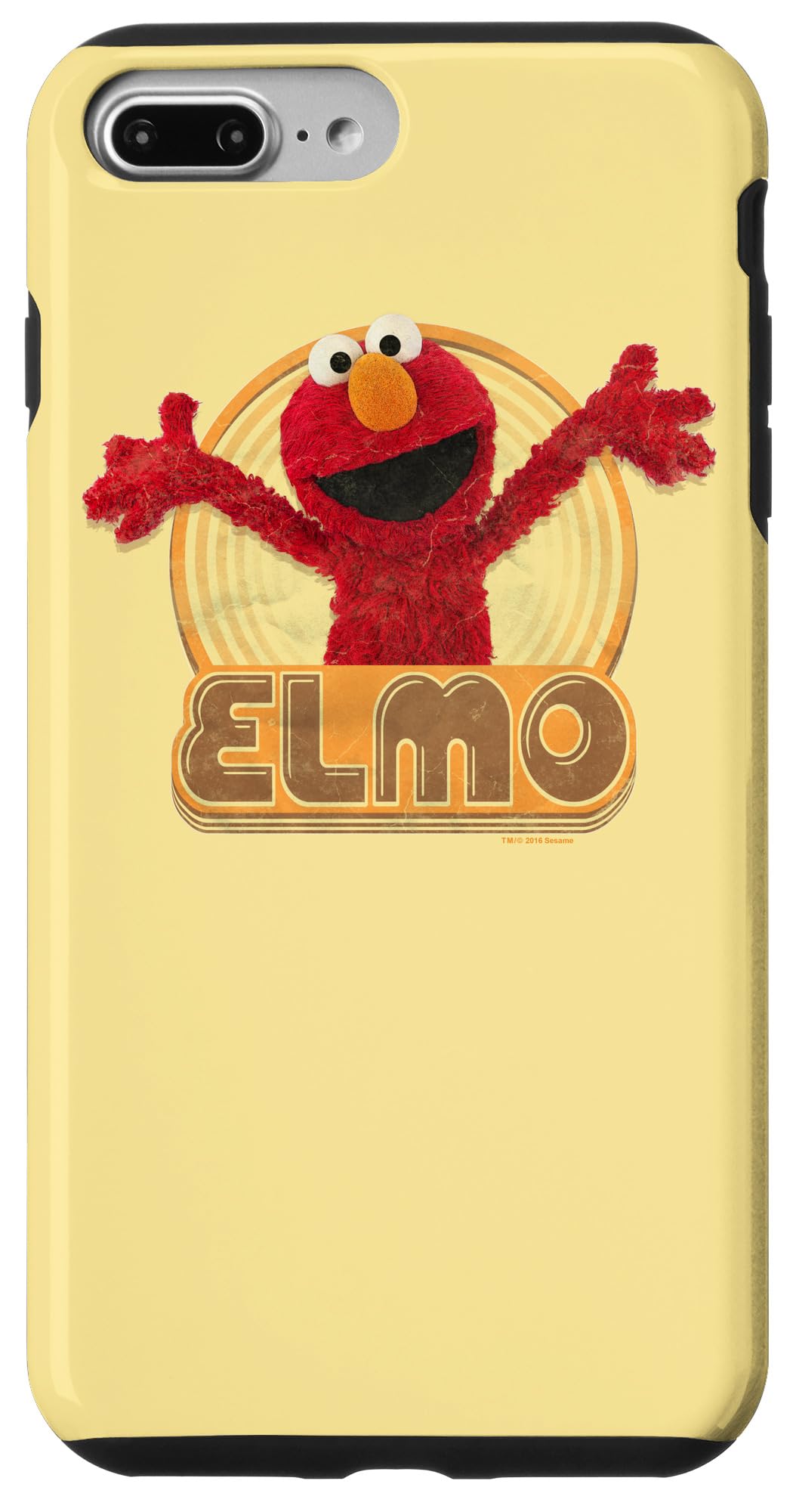 iPhone 7 Plus/8 Plus Sesame Street Elmo Iron On Phone Case - Durable Protection for Kids & Fans | Perfect for School, Travel & Everyday Use