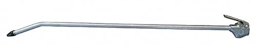 Speedaire Chrome Plated Zinc Thumb Lever Air Gun - 150 PSI Max Inlet Pressure - 22YK54 - Ideal for Automotive Repair, Industrial Assembly & DIY Projects