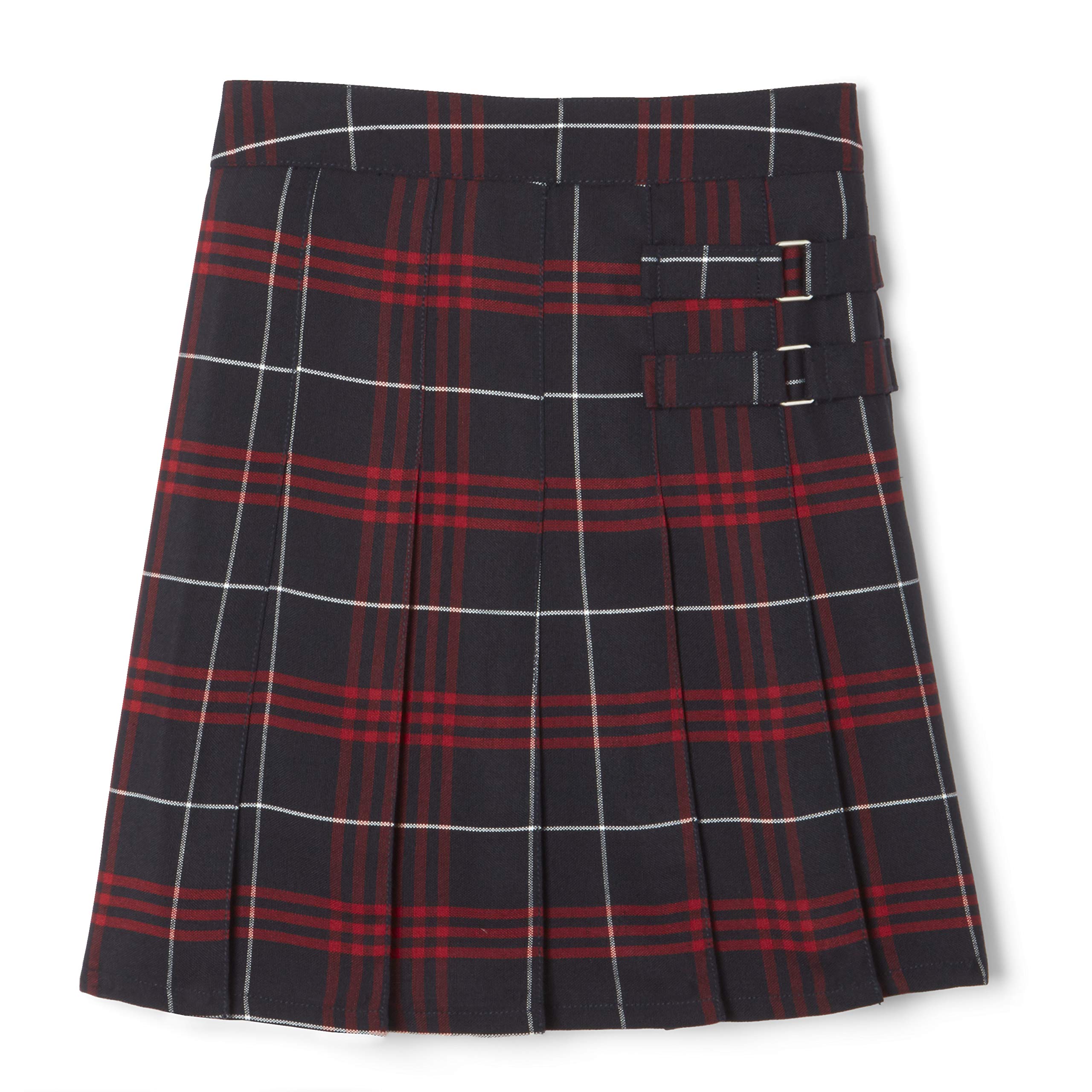 French Toast Girls' Adjustable Waist Pleated-Front Two-Tab Scooter Skirt - Perfect for School Uniforms, Playdates & Casual Outfits